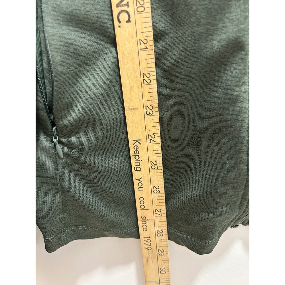 Tek Gear Womens XXL Olive Green Full Zip Workout Jacket Cinched Waist Reflective - Picture 7 of 11